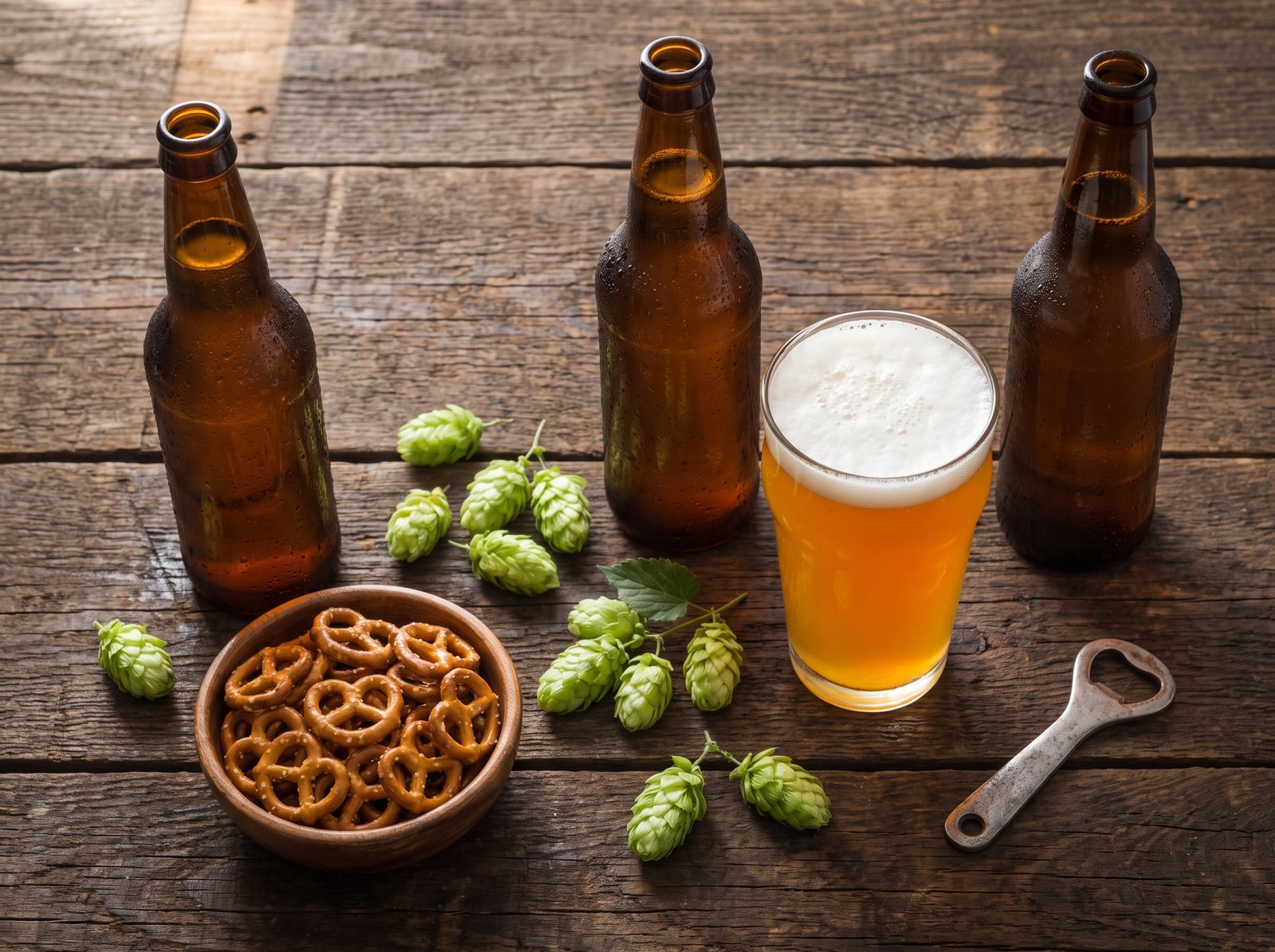 Beer Garden: Local NYC and New York State brews.
