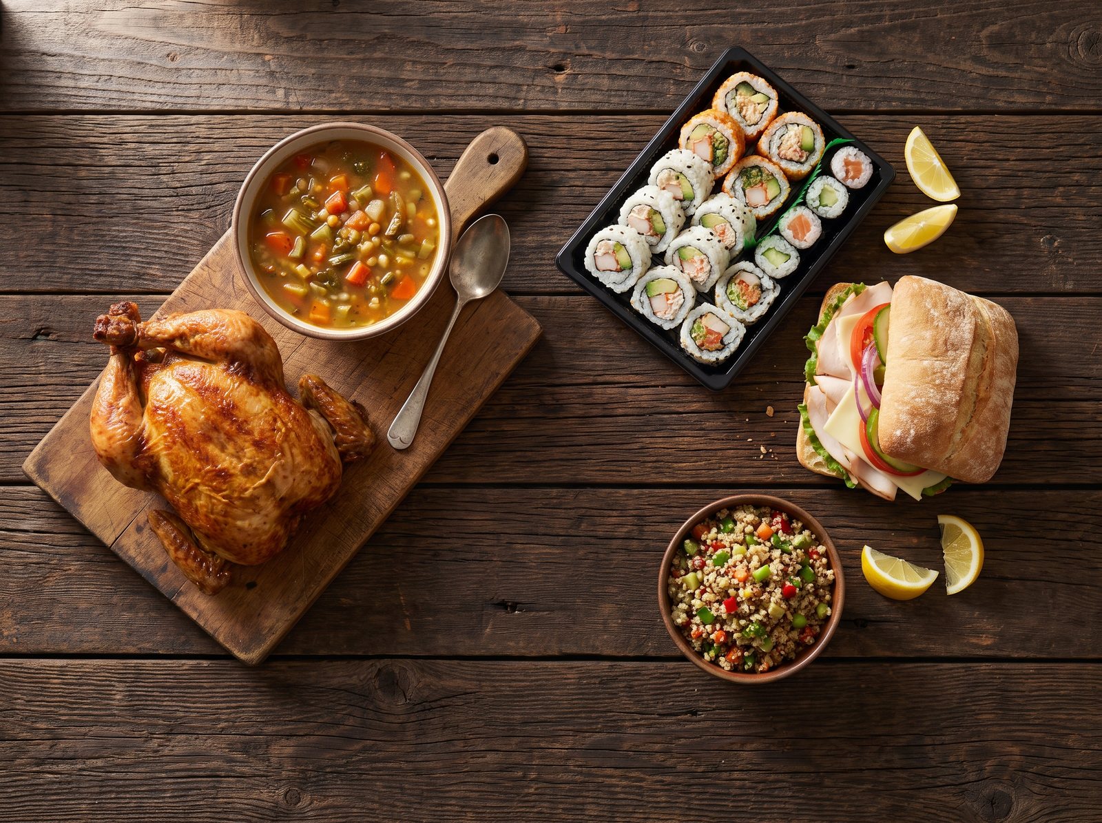 Prepared Foods: Real and delicious food, ready to eat.