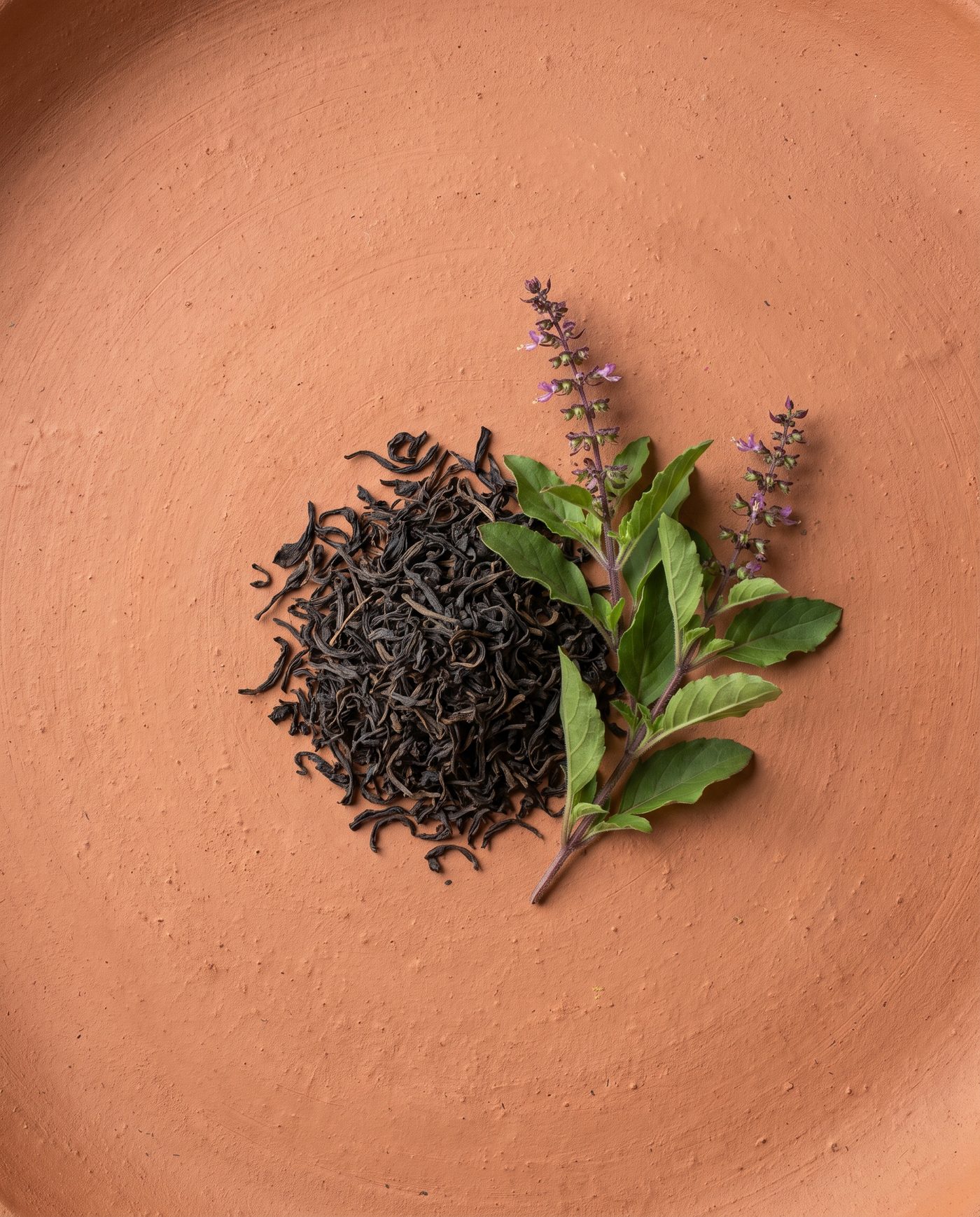 Black tea and holy basil