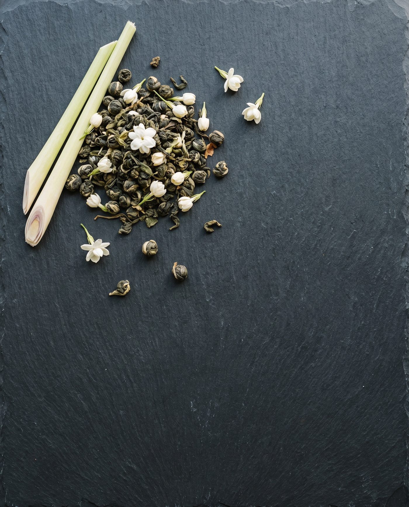 Jasmine tea and lemongrass
