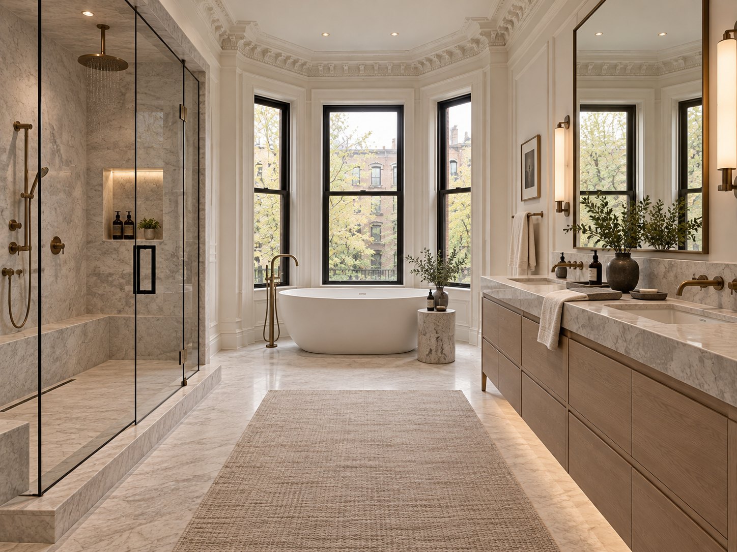 The bath and the bed