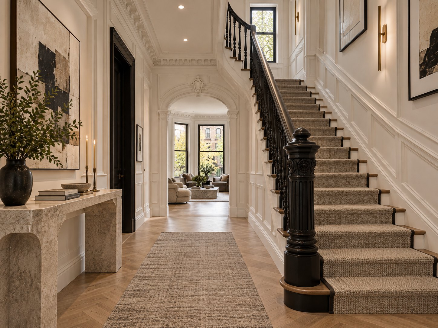 The stair hall