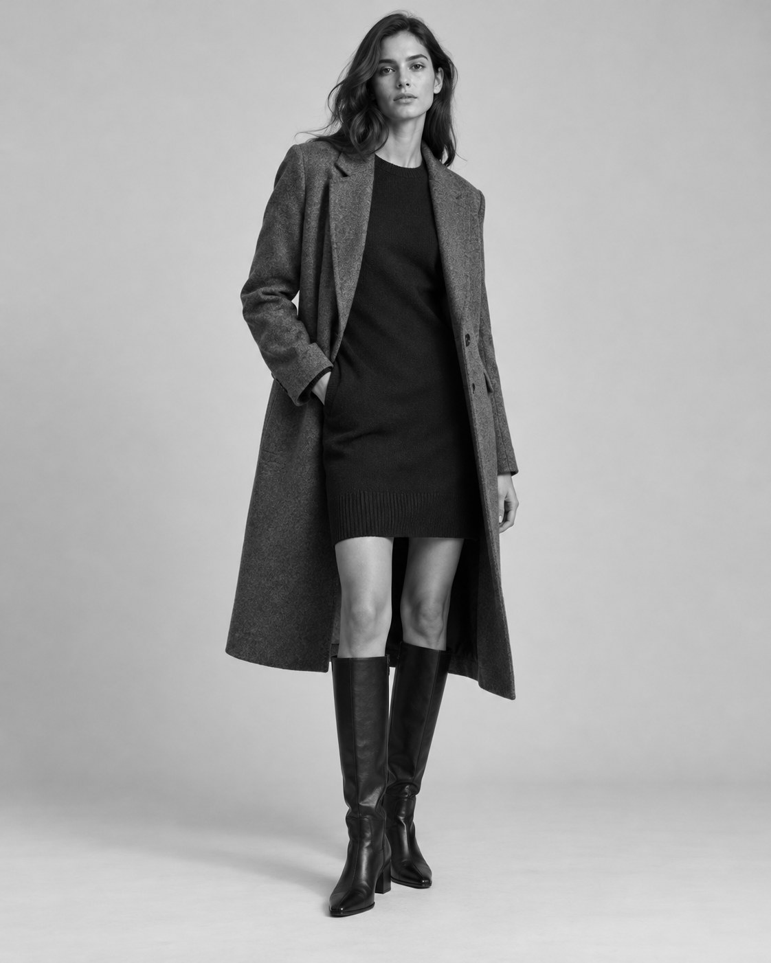 Grey coat