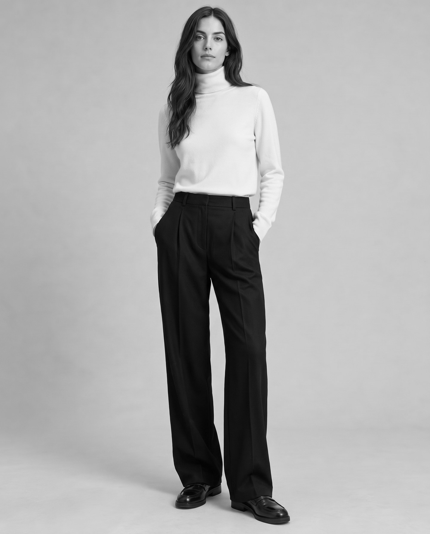 Pleated trouser