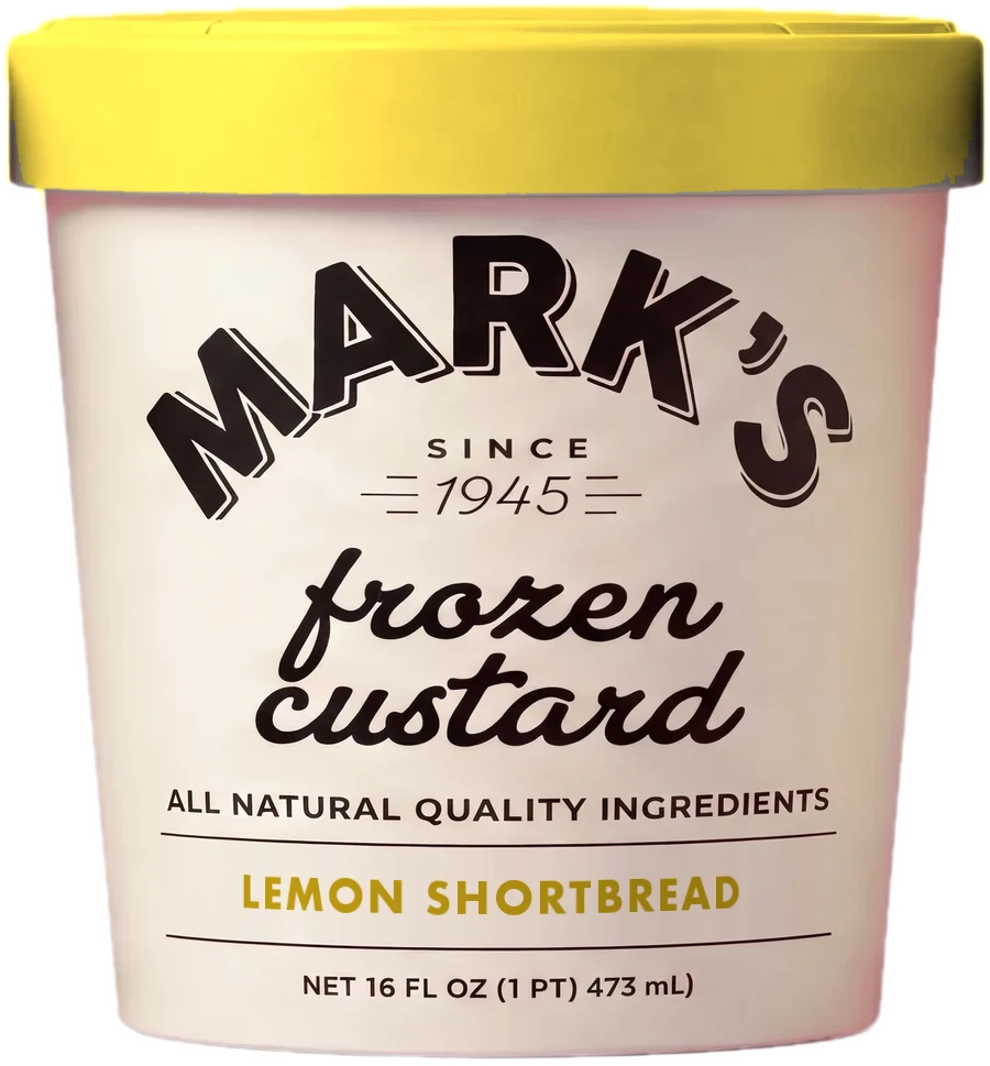 A pint of Mark’s Lemon Shortbread frozen custard