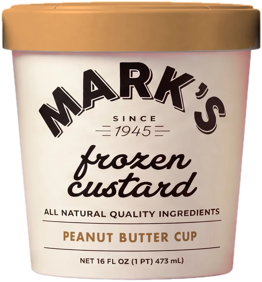 A pint of Mark’s Peanut Butter Cup frozen custard