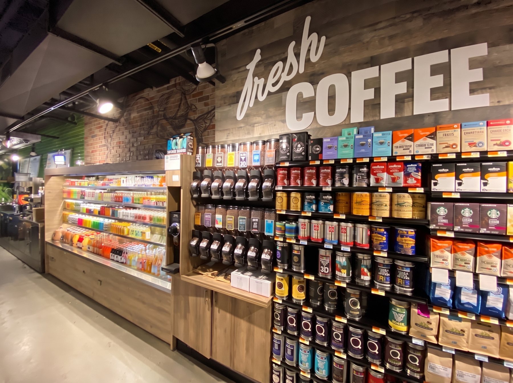 The fresh coffee wall